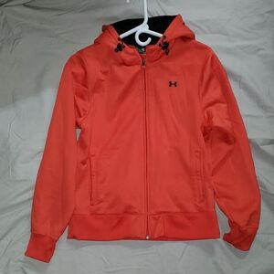 Womens Under Armour Vibrant Orange Full-Zip Hoodie